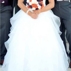 Elegant White Wedding Dress